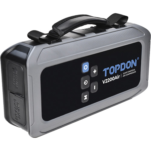V2200Air 2-en-1: d&eacute;marreur de secours de 1200 A de pointe et gonfleur de pneus Toolneeds Inc.