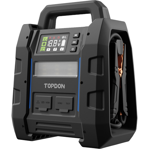 V4500 2-en-1: d&eacute;marreur de secours de 4500 A de pointe, batterie & testeur de syst&egrave;me Toolneeds Inc.