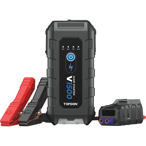 D&eacute;marreur d'appoint, survolteur, banque d'alimentation et lampe de poche V1500 Toolneeds Inc.