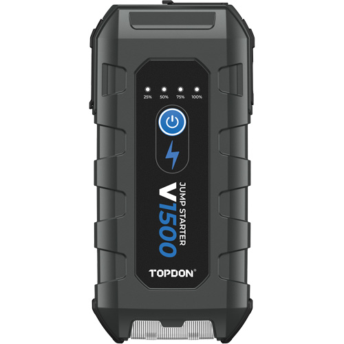 D&eacute;marreur d'appoint, survolteur, banque d'alimentation et lampe de poche V1500 Toolneeds Inc.