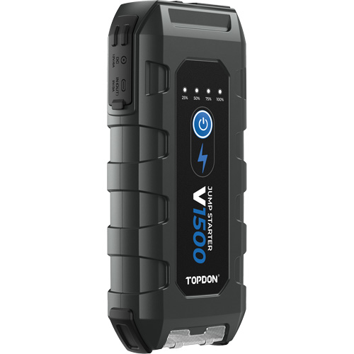 D&eacute;marreur d'appoint, survolteur, banque d'alimentation et lampe de poche V1500 Toolneeds Inc.