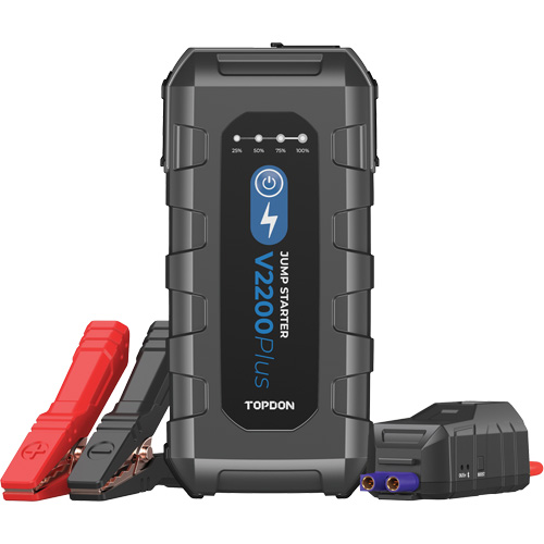 V2200Plus 2-en-1: d&eacute;marreur de secours 2200 A de pointe, testeur de batterie et de syst&egrave;me Toolneeds Inc.