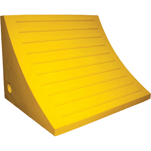 Wheel Chock, Polyurethane, Yellow, 15-1/4" W x 12-1/8" D x 10-3/4" H Toolneeds Inc.