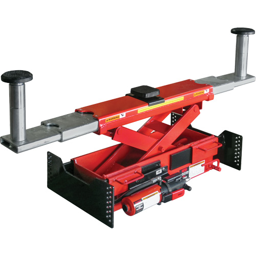 Pont &eacute;l&eacute;vateur &eacute;troit &agrave; rouleaux, actionn&eacute; par pompe air/hydraulique Toolneeds Inc.