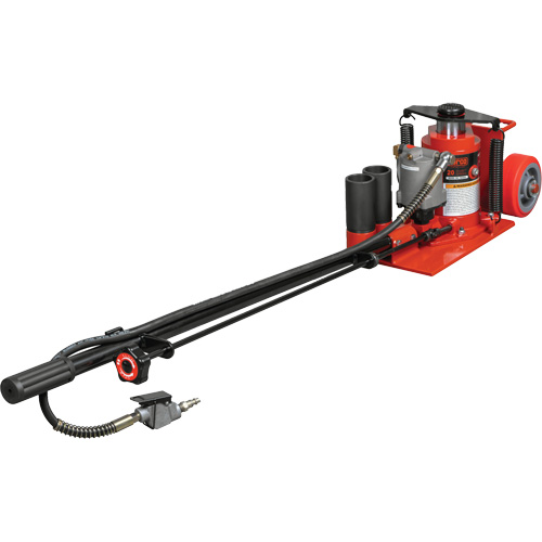 Low Height Floor Jack, 20 Ton(s) Capacity, 8-5/8" Lowered, 22-3/4" Raised, Air Hydraulic Toolneeds Inc.