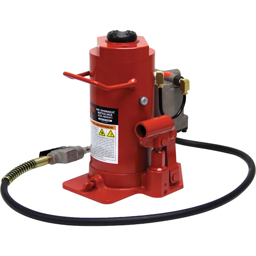 Cric-bouteille hydraulique de hauteur standard, 20 tonne(s), Air comprim&eacute;/hydraulique, 20-1/2" Hauteur &eacute;lev&eacute;e Toolneeds Inc.