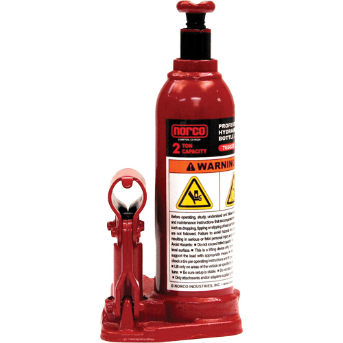 Professional Hydraulic Bottle Jack, 2 Ton(s), 14-1/2" Raised Height Toolneeds Inc.