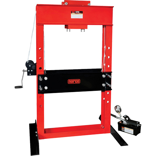 Presse pour atelier op&eacute;r&eacute;e par une pompe/hydraulique &agrave; air, Capacit&eacute; 50 tonnes Toolneeds Inc.