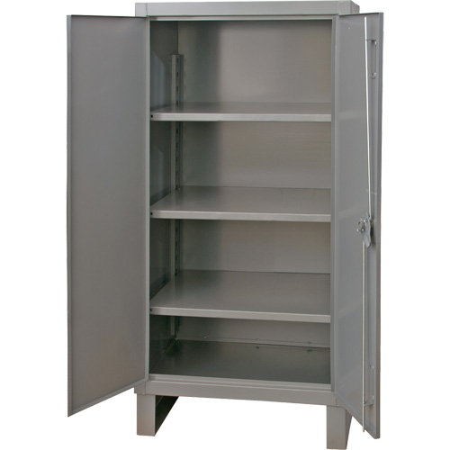 Extra Heavy-Duty Cabinet, Steel, 3 Shelves, 66" H x 36" W x 24" D, Grey Toolneeds Inc.