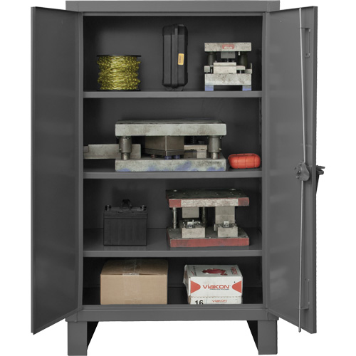 Armoire tr&egrave;s robuste, Acier, 3 Tablettes, 66" h x 60" la x 24" P, Gris Toolneeds Inc.