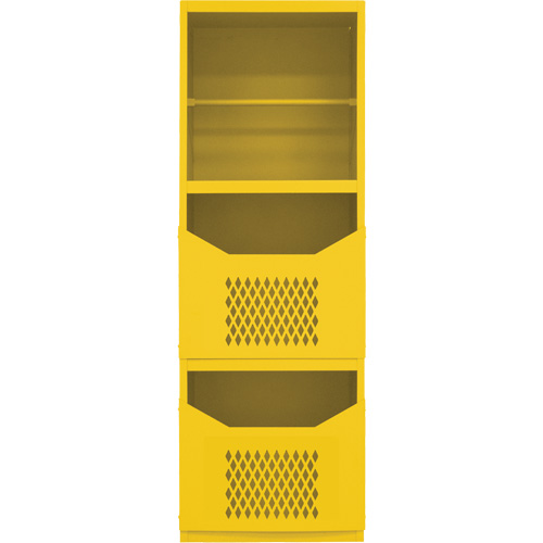 Spill Control Cabinet, 1 Shelves, 72" H x 24" W x 24" D, Steel, Yellow Toolneeds Inc.