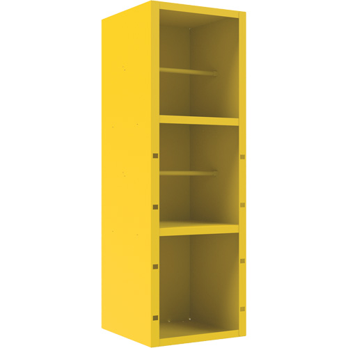 Spill Control Cabinet, 1 Shelves, 72" H x 24" W x 24" D, Steel, Yellow Toolneeds Inc.