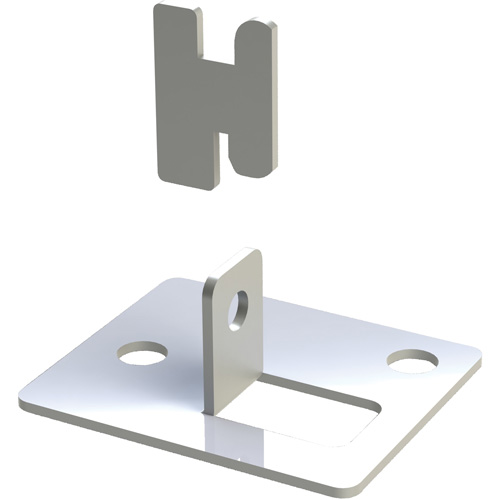 Patte d'assise pour rayonnage enclenchable Interlok Toolneeds Inc.