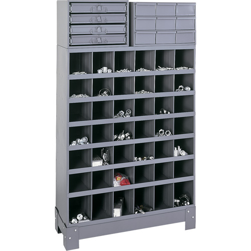 Unit&eacute; de stockage modulaire pour petites pi&egrave;ces, Acier, 13 tiroirs, 33-3/4" x 12-1/4" x 59", Gris Toolneeds Inc.