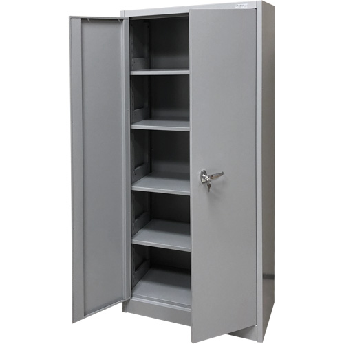 Armoire de rangement, Acier, 4 Tablettes, 66" h x 30" la x 15" P, Gris Toolneeds Inc.
