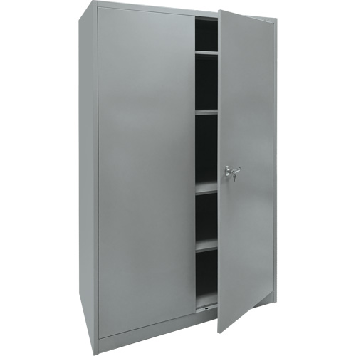 Armoire de rangement, Acier, 4 Tablettes, 78" h x 48" la x 24" P, Gris Toolneeds Inc.