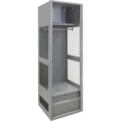 Gear Locker, Steel, 24" W x 24" D x 72" H, Grey Toolneeds Inc.