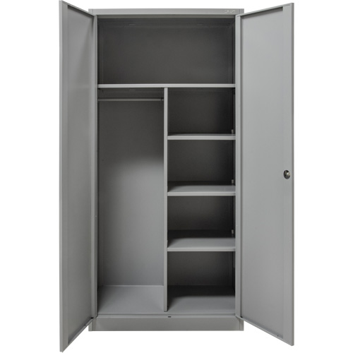 Armoire de rangement combin&eacute;e, 36" la x 18" p x 72" h, Gris Toolneeds Inc.