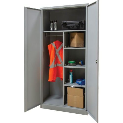 Armoire de rangement combin&eacute;e, 36" la x 18" p x 72" h, Gris Toolneeds Inc.