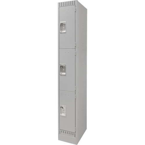 Casiers, 3 niveaux, 12" x 18" x 76", Acier, Gris, D&eacute;mont&eacute; Toolneeds Inc.