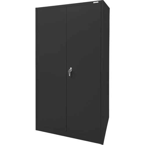 Armoire d'entreposage, Acier, 4 Tablettes, 78" h x 36" la x 24" P, Noir Toolneeds Inc.