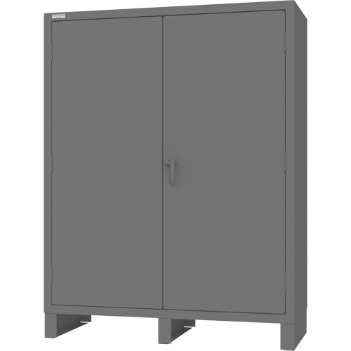 Armoire &agrave; portes encastr&eacute;es standards, Acier, 60" la x 24" p x 78" h, Gris Toolneeds Inc.