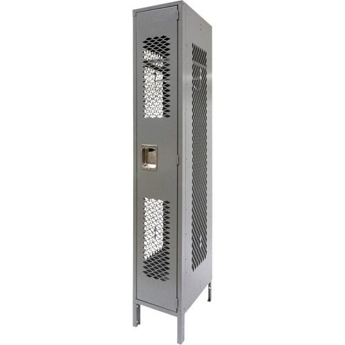 Casiers ventil&eacute;s, 12" x 18" x 78", Acier, Gris, D&eacute;mont&eacute;, Perfor&eacute; Toolneeds Inc.