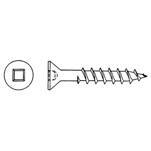 Flat Head Wood Screws, #6 x 7/8" L, Zinc Plated Toolneeds Inc.