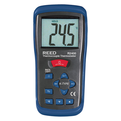Thermom&egrave;tre &agrave; thermocouple avec certificat de calibration, Contact, Num&eacute;rique, -58-2000°F (-50-1300°C) Toolneeds Inc.