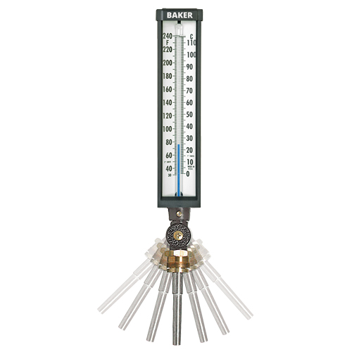 Variable Angle Industrial Thermometers, Contact, Analogue, 30-300 °F (0-149 °C) Toolneeds Inc.
