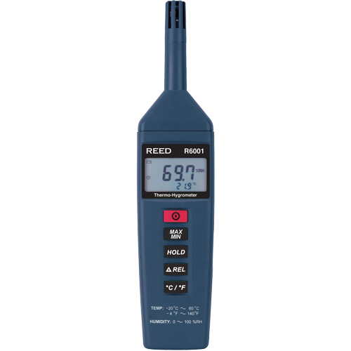 Thermo-Hygrometer with ISO Certificate, 0% - 100% RH, -4° - 140° F ( -20° - 60°C ) Toolneeds Inc.