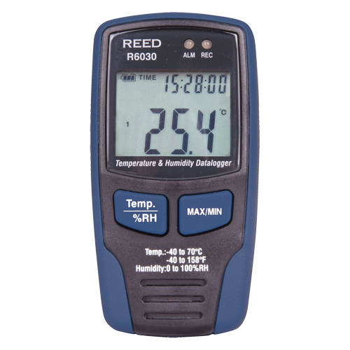 Temp/RH Data Logger with ISO Certificate, 40°C to 70°C (-40°F to 158°F) Toolneeds Inc.