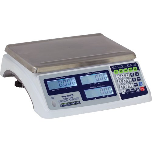 Integrator C15 Price Computing Scale, 30 lbs. / 15 kg Cap., 0.005 lbs. / 0.002 kg. Graduations Toolneeds Inc.