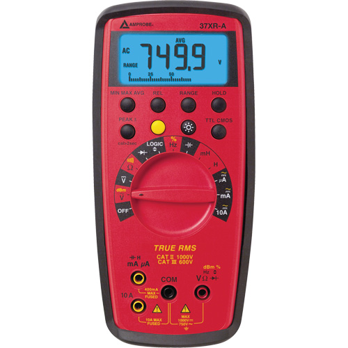 37XR-A True RMS Digital Multimeter, AC/DC Voltage, AC/DC Current Toolneeds Inc.