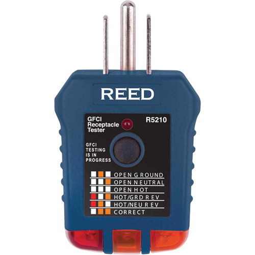 Receptacle Tester with GFCI Toolneeds Inc.