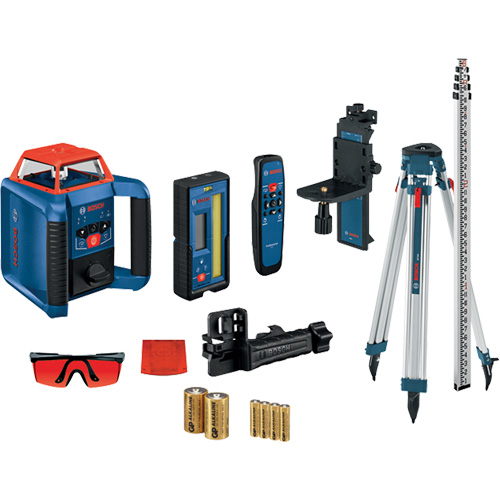Revolve2000 Self-Leveling Horizontal/Vertical Rotary Laser Kit, 2000' (609.6 m), 670 Nm Toolneeds Inc.
