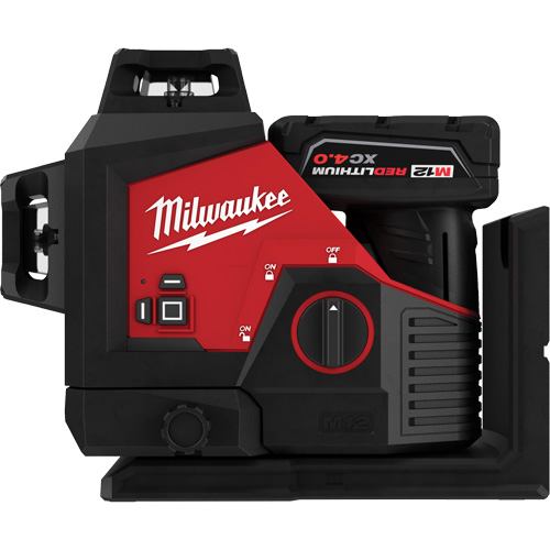 M12 360-Degree 3-Plane Cordless Laser Kit, 125' (38.1 m), 530 Nm Toolneeds Inc.