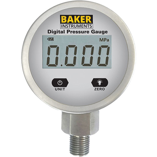 B5000 Series Pressure Gauge, 2-1/2" , 0 - 100 psi/0-690 kPa, Bottom Mount, Digital Toolneeds Inc.