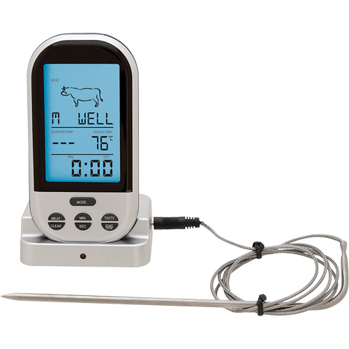 Wireless Meat & Poultry Thermometer, Contact, Digital, 32-482°F (0-250°C) Toolneeds Inc.