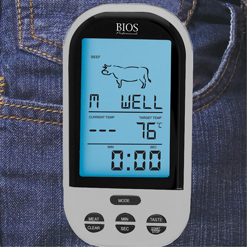 Wireless Meat & Poultry Thermometer, Contact, Digital, 32-482°F (0-250°C) Toolneeds Inc.