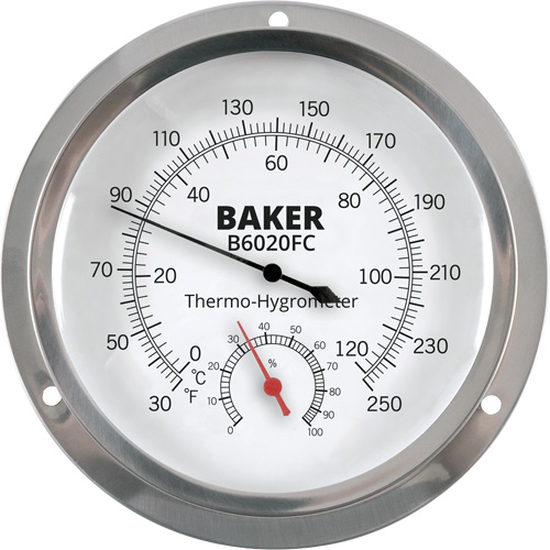 Dial Thermo-Hygrometer, 0% - 100% RH, 30 - 250°F (0 - 120°C) Toolneeds Inc.