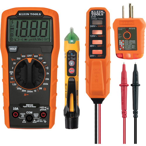 Trousse dessai &eacute;lectrique avec multim&egrave;tre num&eacute;rique Toolneeds Inc.