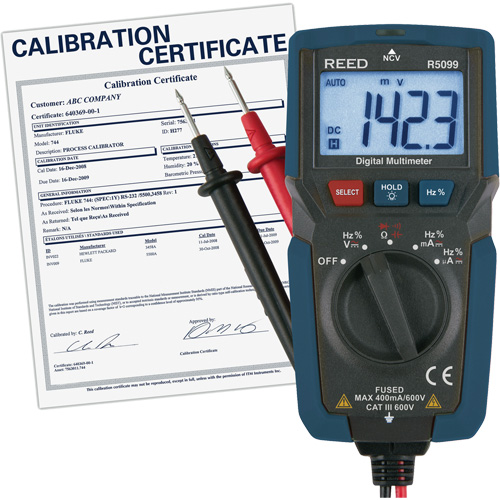 Multim&egrave;tre compact avec mesure de tension sans contact et certificat ISO, Tension c.a./c.c., Courant c.a./c.c. Toolneeds Inc.