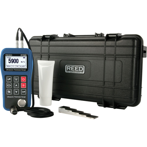 Thickness Gauge Kit, Digital Display, Ultrasound, 0.03" - 15.7" (0.65 mm - 400.0 mm) Range Toolneeds Inc.