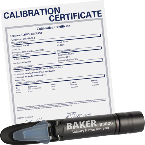 Refractometer with ISO Certificate, Analogue (Sight Glass), Salinity Toolneeds Inc.