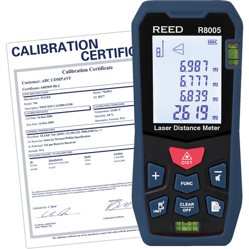 Laser Distance Meter with ISO Certificate, 0' - 164' (0 m - 50 m) Range, Digital (Electronic) Toolneeds Inc.