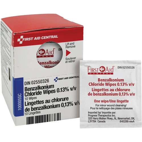 SmartCompliance Refill Benzalkonium Chloride Wipes 0.13% v/v, Towelette, Antiseptic Toolneeds Inc.