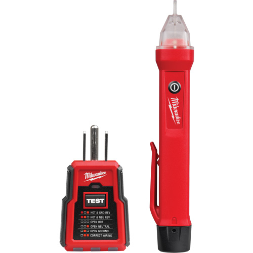 D&eacute;tecteur de tension et testeur de prise DDFT, 50 V - 1000 V, Alerte Affichage & son Toolneeds Inc.