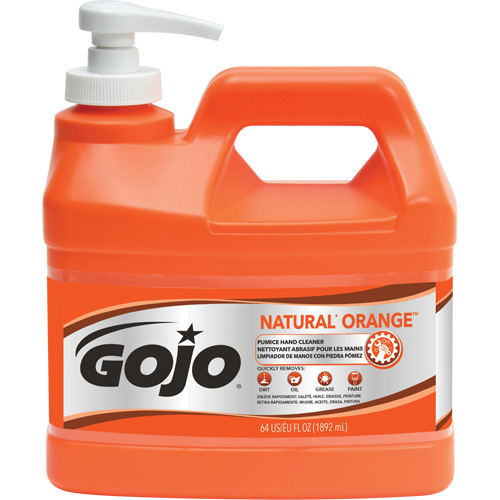 Nettoyant &agrave; mains Natural Orange, Pierre ponce, 1,89 L, Bouteille &agrave; pompe, Agrumes/Orange Toolneeds Inc.