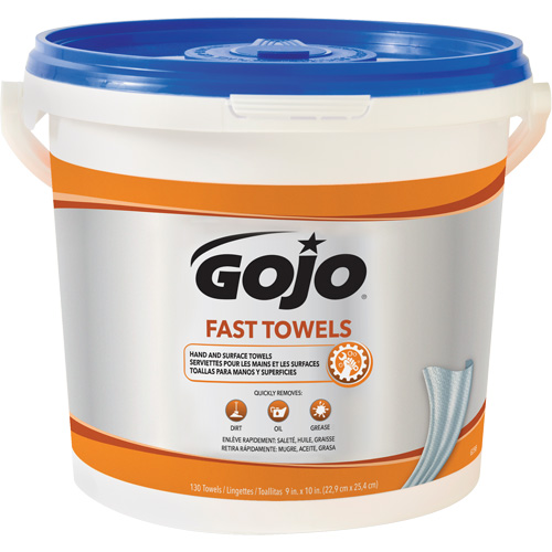 Fast Wipes&reg; Hand Cleaning Towels, 130 Wipes, 10" x 9" Toolneeds Inc.